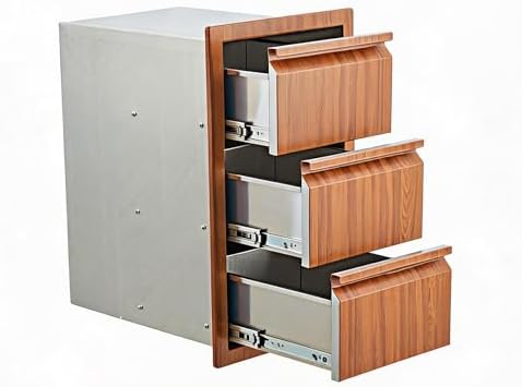Takywep Outdoor Kitchen Drawers 14.7W x 24.5H x 18.5D, Flush Mount by HOME