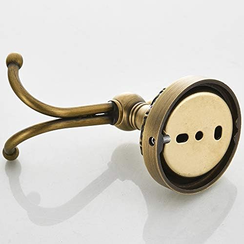 BATHSIR Antique Brass Towel Bar Set, Adjustable Bathroom Accessories Include Expandable Towel Holder Toilet Paper Holder Towel Ring Robe Hook Retro Carved Style Hardware 4 Piece Wall Mount - Image 4