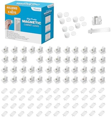 Vmaisi Magnetic Cabinet Locks for Babies (Standard, Count, 48.00) by vmaisi