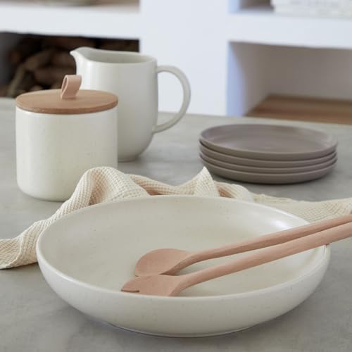 Casafina Ceramic Stoneware 12.5" x 2.5", 103 oz. Serving Bowl - Pacifica Collection, Vanilla | Microwave & Dishwasher Safe Dinnerware | Food Safe Glazing | Restaurant Quality Serveware - Image 4
