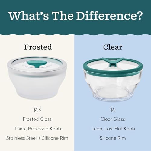 Anyday 4-Piece Medium Glass Food Storage with Lids (Clear Blueberry) - Image 7
