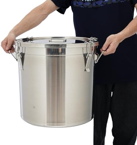 DYNAMI 12.7Gal 304 Stainless Steel Rice Storage Container 40-90Lbs - Image 2