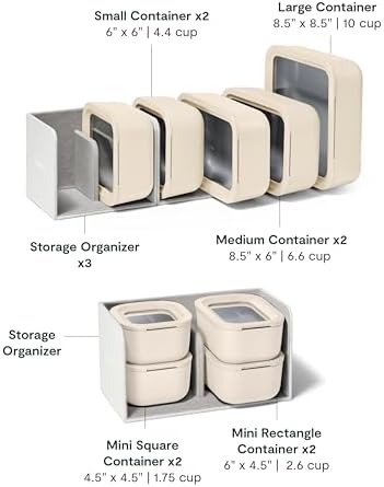 Caraway 22-Piece Glass Food Storage Set, Storage Containers for Food - Image 3