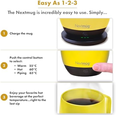 Nextmug - Temperature-Controlled, Self-Heating Coffee Mug - Image 5