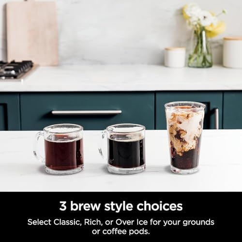 Ninja (Refurbished) Drip Coffee Maker | DualBrew Pro Hot & Iced Coffee | Compatible with K-Cup Pods | 3 Brew Styles (Classic, Rich, & Iced) | 60oz Removable Reservoir & Dishwasher Safe | (Renewed) - Image 3
