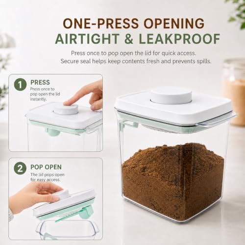 1.8 Qt Brown Sugar Container with Keeper, Scoop and Airtight Lid - Image 2