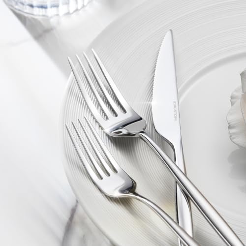 36 Piece Silverware Set for 6 with Steak Knives, 18/10 Stainless Steel - Image 5