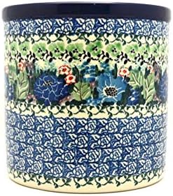 Polish Pottery Utensil Holder - Unikat Signature U4572 by Polish+Pottery+Gallery
