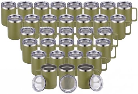 MEWAY Coffee Mug With Handle,Coffee Tumbler,Coffee Cup… (32, Army Green) by MEWAY