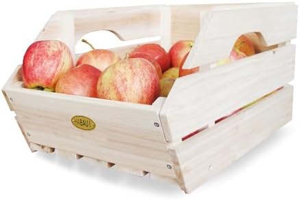 Wood Potato Onion Storage Bins - Wooden Stackable Produce Basket - Fruit Vegetable Storage for Kitchen Pantry Organization, Set 3 Pieces - Image 5