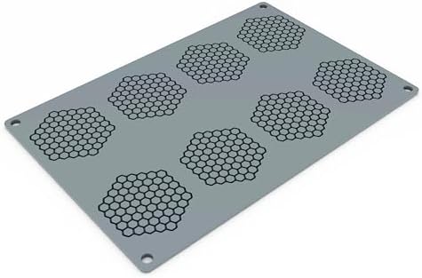 Pavoni GG047 Honeycomb Baking Mold Freezing Mould with 8 Cavities, each 2.66 Inch x 2.38 Inch x 0.08 Inch High by Unknown