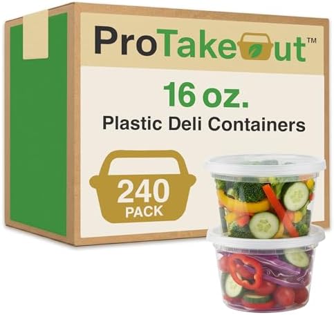 Reusable Plastic BPA-Free Food Storage Deli Container Leak‑Proof by ProTakeOut