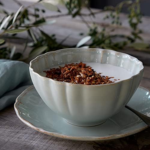 Costa Nova Ceramic Stoneware 26 oz. Soup & Cereal Bowl - Alentejo Collection, Turquoise | Microwave & Dishwasher Safe Dinnerware | Food Safe Glazing | Restaurant Quality Tableware - Image 5