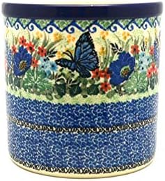 Polish Pottery Utensil Holder - Unikat Signature U4600 by Polish+Pottery+Gallery
