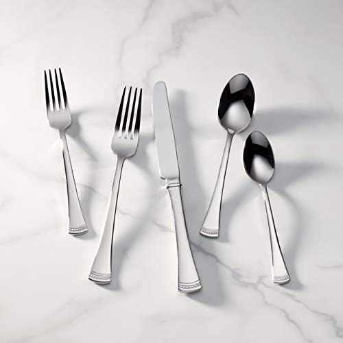 Lenox Portola 65-Piece 18/10 Silverware Set for 12, Flatware - Image 6