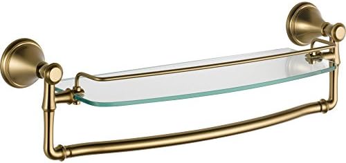 DELTA 79710-CZ, 18" Glass Shelf with Bar, Champagne Bronze by Unknown