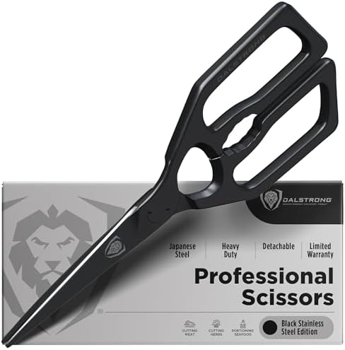 Dalstrong Japanese Stainless Steel Ambidextrous Kitchen Scissors - All Purpose - Heavy Duty - Detachable - Sharp Blade - Herbs, Pizza, Meat Cutting by Dalstrong