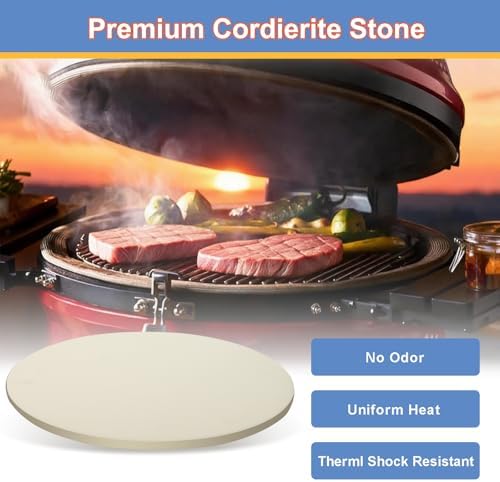 Large Round 16 Inch Pizza Stone for Grill and Oven, Cordierite Baking Stone - Image 4