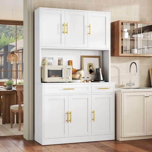 GAIOUS 71" Metal Kitchen Pantry Cabinet, Buffet Sideboard with Drawers - Image 5