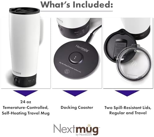 Nextmug Ultra - Temperature-Controlled, Self-Heating Travel Mug - Image 3
