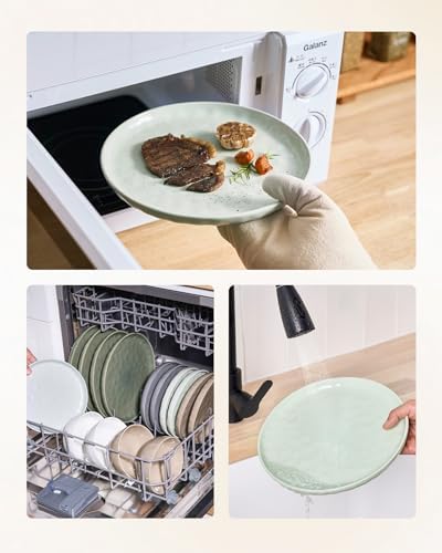 Famiware Mars Stoneware Dinnerware Set for 4, Light Green - Image 6