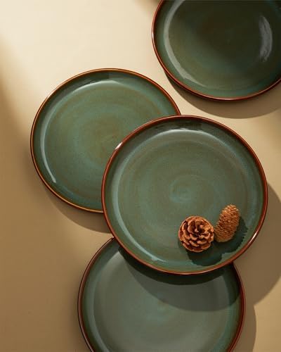 Pokini Ceramic Dinnerware Sets for 6, 18pcs Plates and Bowls Sets Dish Set - Image 5