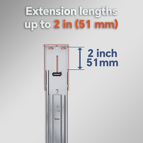 10 Pairs Drawer Slides Rear Mounting Brackets - Image 3