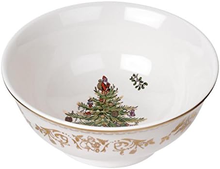 Spode Christmas Tree Bowl, Small, Gold by Spode