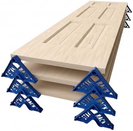 Stak Rack | 6 in 1 Painter's Accessory Tool | Stacking Design | Paint Interior or Exterior Doors, Trim & Kitchen Cabinet Doors| for Contractors & Homeowners (12) by STAKRACKS