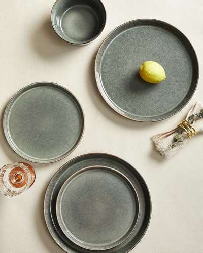 Pokini Ceramic Plates and Bowls Sets for 6, 18pcs Dinnerware Sets, Dish Set - Image 5