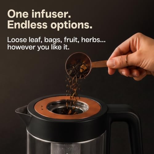Viante Luxury Tea Set, Electric Kettle With Infuser, Gift for Tea Lovers - Image 5