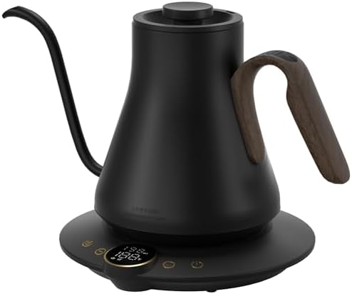 INTASTING Gooseneck Electric Kettle with ±1℉ Temperature Control 0.9 Liter by Cocinare