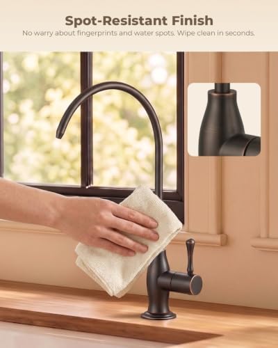 WEWE Drinking Water Faucet Vintage Design, Non-Air Gap, Oil Rubbed Bronze - Image 6