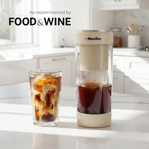 Mueller RapidBrew Cold Brew Coffee Maker, Cappuccino Beige - Image 6