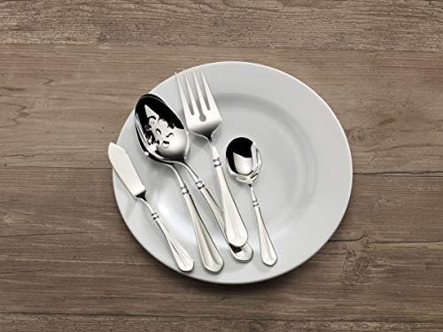 Mikasa French Countryside 65-Piece Flatware Set, Service for 12, 18/10 Stainless Steel Silverware Set with Hostess Serving Pieces, Dishwasher Safe (Pack of 2) - Image 5