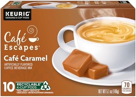 Café Escapes Café Caramel Coffee Beverage, Single-Serve K-Cup Pods, 60 Count - Image 6