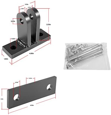 Replace for Blue Ox BX88230 Universal Bolt-On Base Plate Tow Bar Adapter Bracket Kit for Blue Ox Tow Bars Flat Towing, General Purpose Adapter Kit Fits Most Vehicles, Heavy Duty 5000 lbs Rated - Image 7