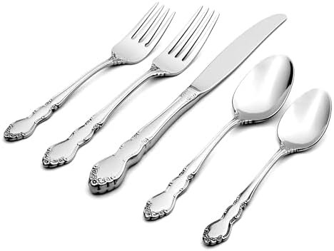 Oneida Dover 45-Piece 18/10 Silverware Set for 8, Flatware by Oneida