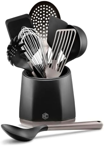 HexClad 9-Piece Kitchen Utensil Set, Heat-Resistant to 450°F by Unknown