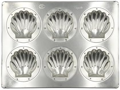 Matsunaga Seisakusho Silicone Processing Silver Scallop Top Plate 6P by Unknown