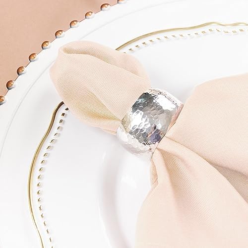 10 pcs 17-Inch Blush Polyester Table Napkins Reusable Washable Wedding Party Dinner Linens Tableware Supplies - Image 6