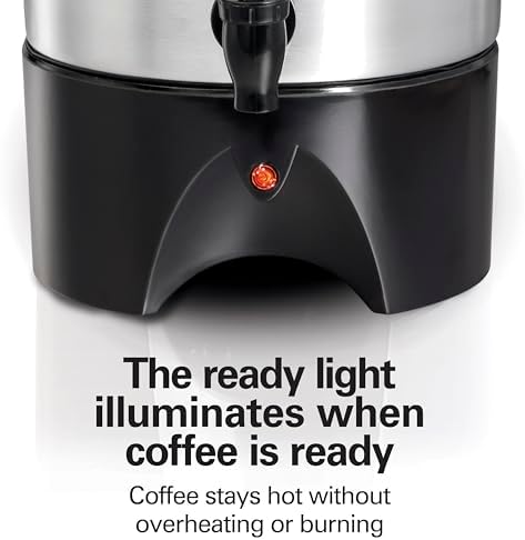 Hamilton Beach 45 Cup Coffee Urn and Hot Beverage Dispenser, Silver - Image 4
