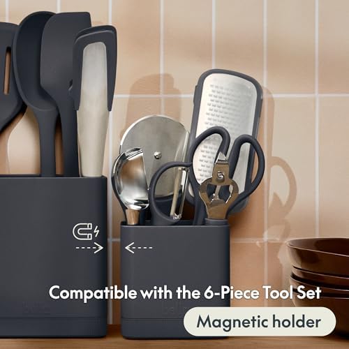 bella 7 Piece Modular Gadget Set, Non-Toxic Silicone, Slate - Image 6
