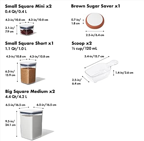 OXO Good Grips 8-Piece Baking Essentials POP Storage Container Set - Image 2