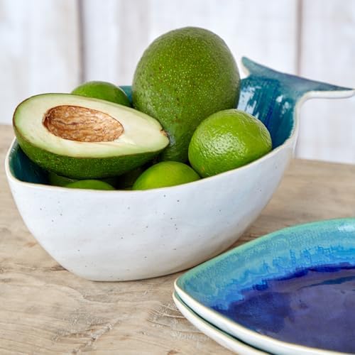Casafina Ceramic Stoneware 62 oz. Dourada Serving Bowl (Seabream) - Dori Collection, Atlantic Blue | Microwave & Dishwasher Safe Dinnerware | Food Safe Glazing | Restaurant Quality Serveware - Image 5