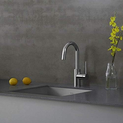 KRAUS Spot Free Oletto Single Handle Kitchen Bar Faucet in All-Brite Stainless Steel Finish, KPF-2600SFS (Pack of 1) - Image 2