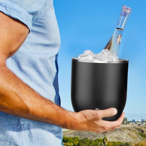 Snowfox Plus -Insulated Ice Bucket with Lid/Scoop,Premium Vacuum Insulated Stainless Steel_Ice Buckets for Parties,Ice Box,Home Bar Accessories,Parties Supplies,Bar Decor, 3 liters (Scoop) (Pack of 4) - Image 4