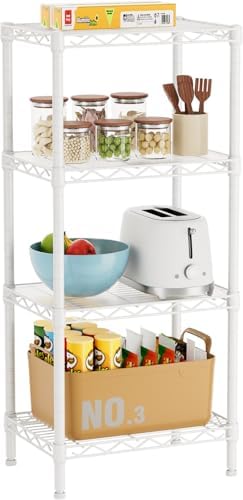 Golpart 4Tier Adjustable Storage Shelves Metal Wire Shelving Standing Shelf by Golpart
