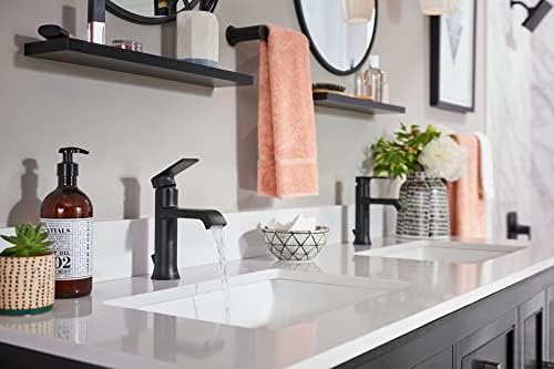 Moen Genta LX Towel Bar, Matte Black, 6.8-Inch, BH3886BL - Image 5