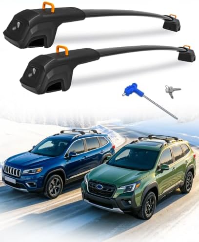 360lbs Roof Rack Cross Bar Compatible for Jeep Cherokee 2014-2023 by HmmtyRack